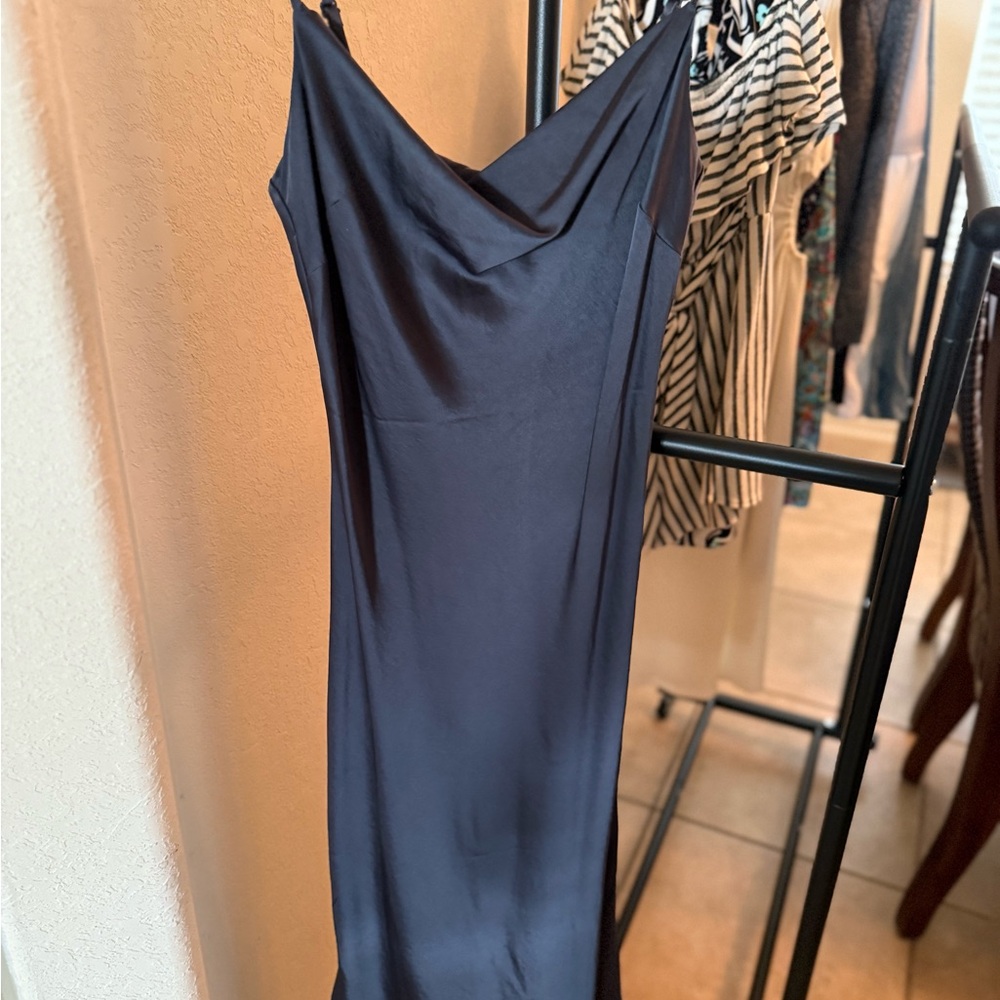 Express Navy Backless Dress